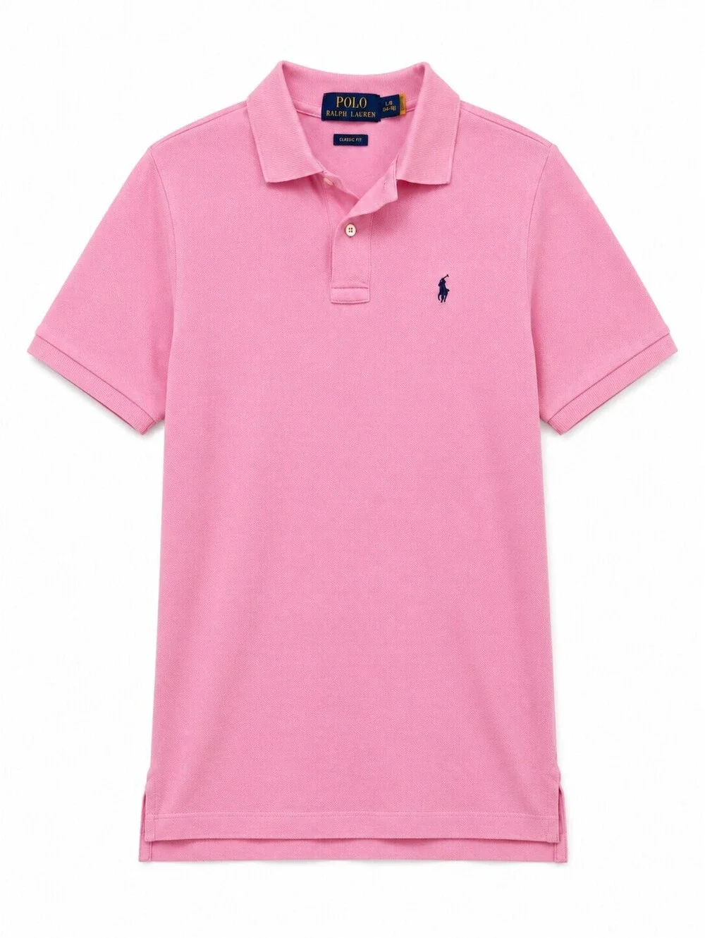 Polo Ralph Lauren Pink Classic Fit Polo Shirt Youth L (14-16) 100% Cotton